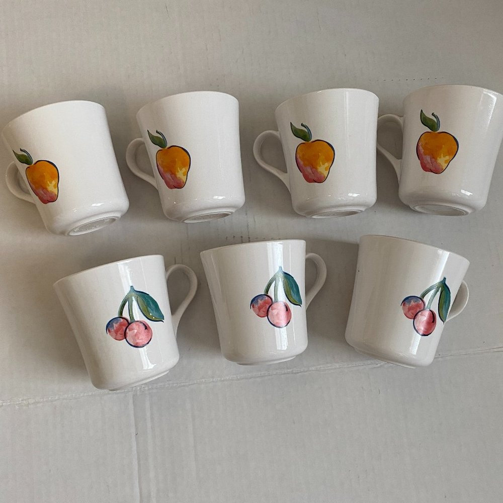 Vintage Corning " Fruit Basket" Coffee/Teacups